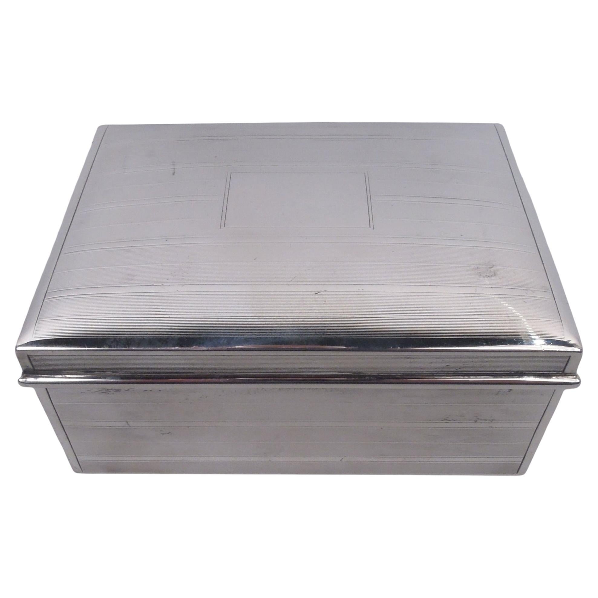 Antique Tiffany American Edwardian Sterling Silver Box