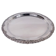 Antique Tiffany American Sterling Silver Tray in English King Pattern