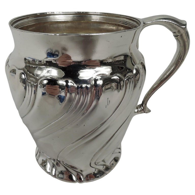 Antique Tiffany American Victorian Classical Sterling Silver Baby Cup For Sale