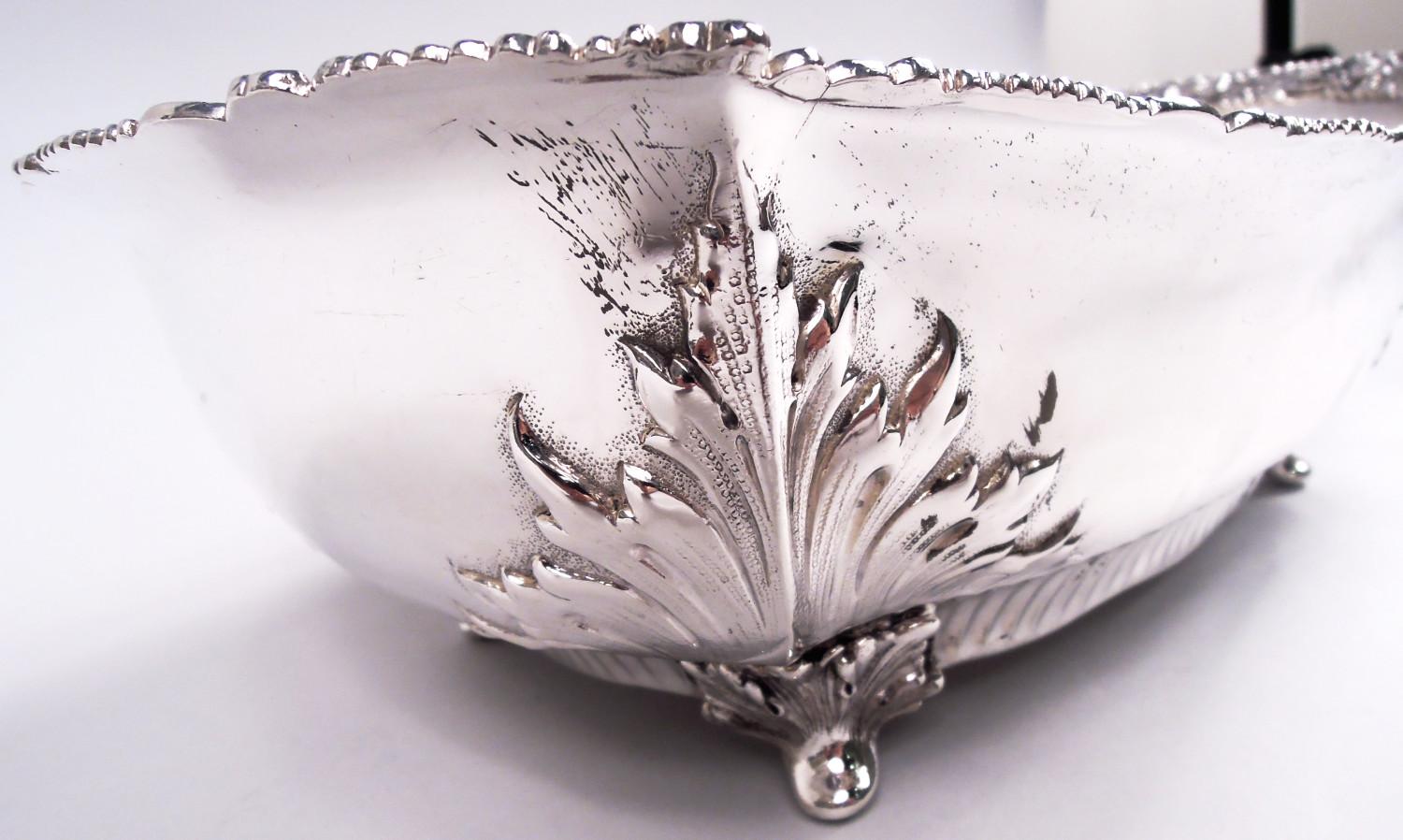 Antique Tiffany American Victorian Classical Sterling Silver Roll Tray For Sale 3