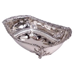 Antique Tiffany American Victorian Classical Sterling Silver Roll Tray