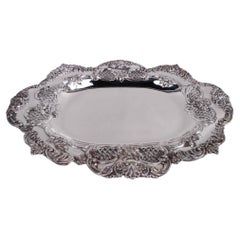 Antiquité Tiffany American Victorian Classical Sterling Silver Tray (plateau en argent sterling)