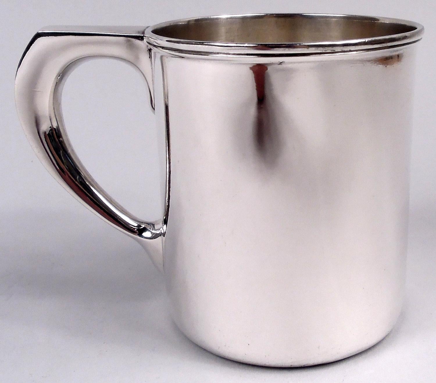 Vittoriano Antica tazza per bambini in argento Tiffany American Victorian in vendita
