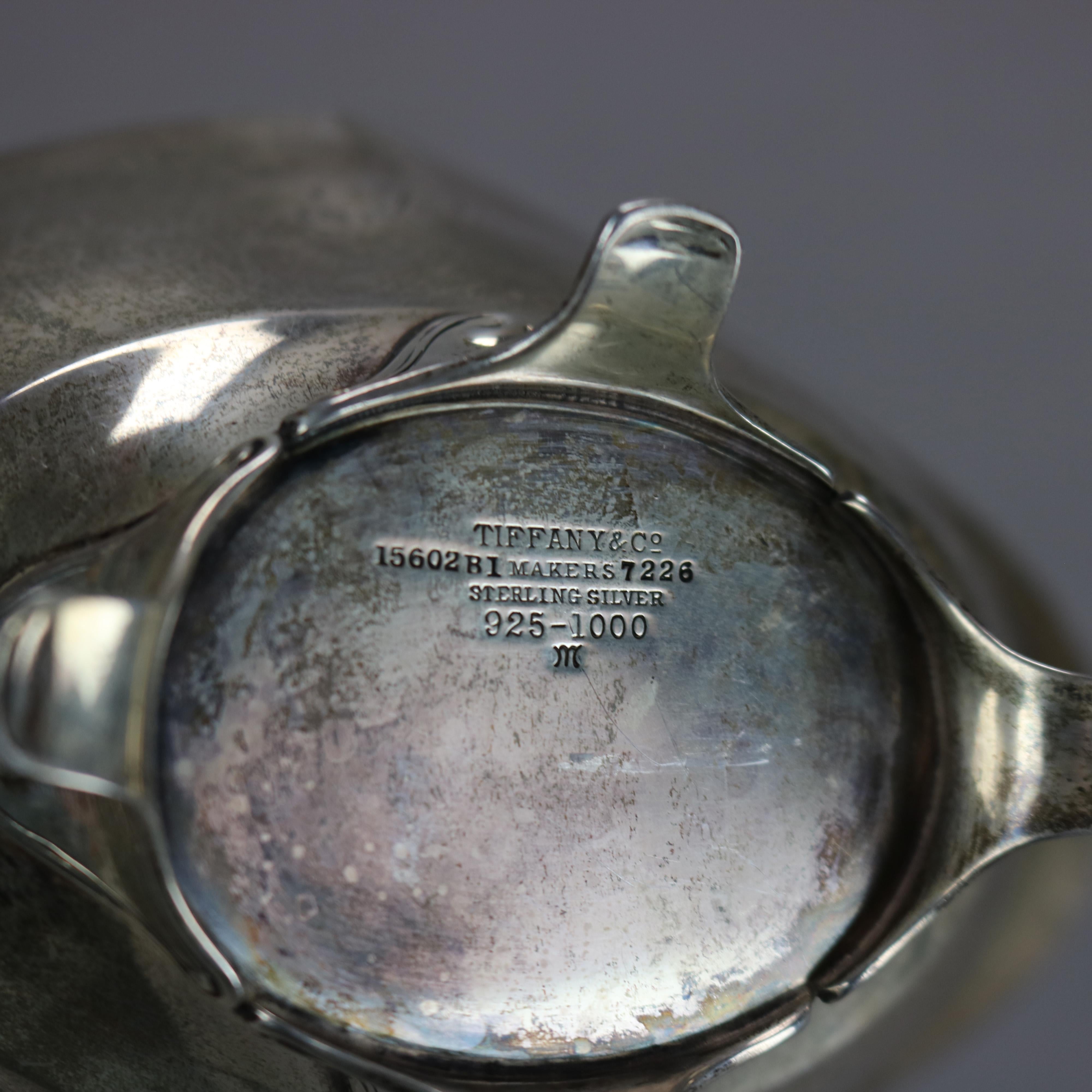 Antique Tiffany and Co. Sterling Silver Footed Gravy Boat 6.39 Troy Ounces C1900 2