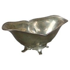 Antique Tiffany and Co. Sterling Silver Footed Gravy Boat 6.39 Troy Ounces C1900
