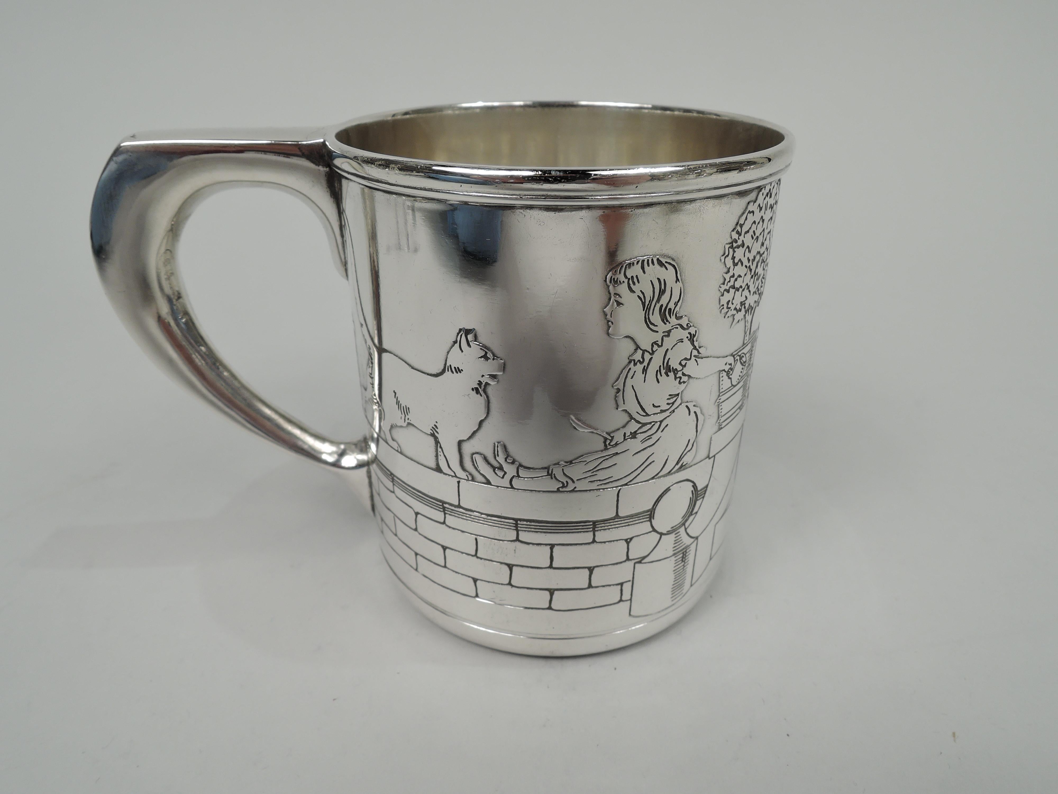 American Antique Tiffany & Co. Art Deco Sterling Silver Baby Cup