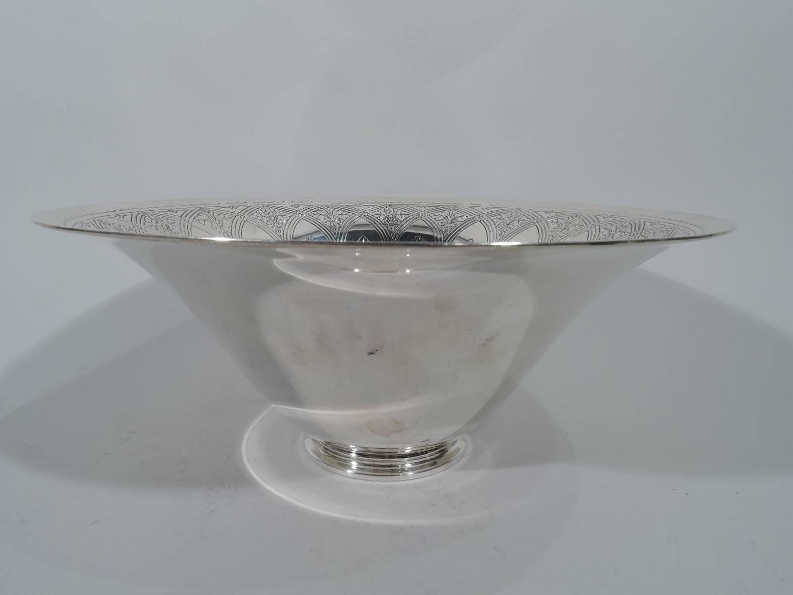 American Antique Tiffany Art Deco Sterling Silver Centrepiece Bowl