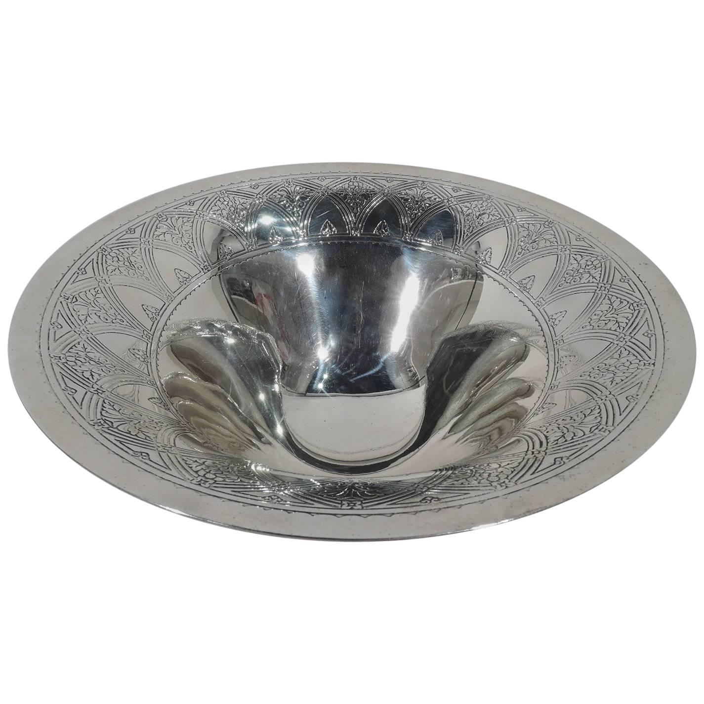 Antique Tiffany Art Deco Sterling Silver Centrepiece Bowl