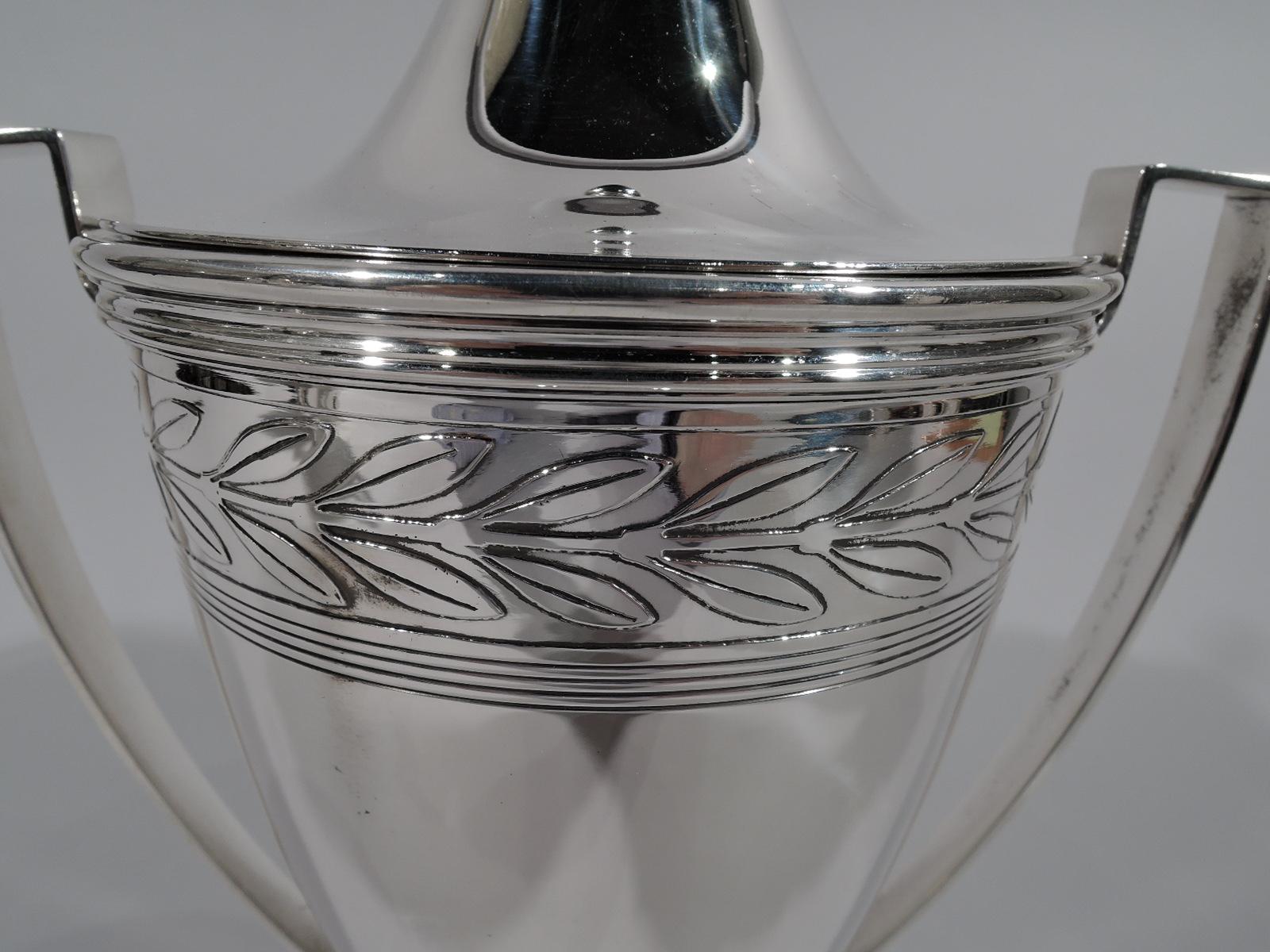 American Antique Tiffany Art Deco Sterling Silver Laurel Wreath Trophy Cup