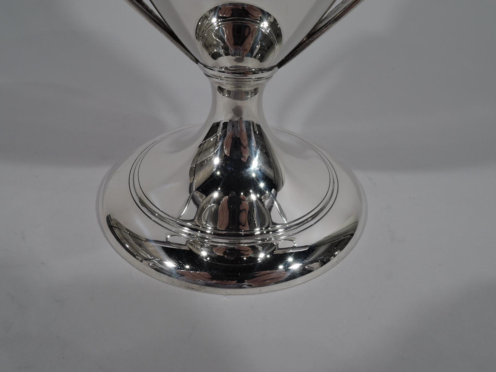 20th Century Antique Tiffany Art Deco Sterling Silver Laurel Wreath Trophy Cup