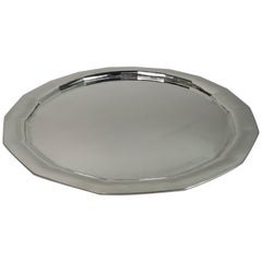 Plateau antique Tiffany Art Déco en argent sterling