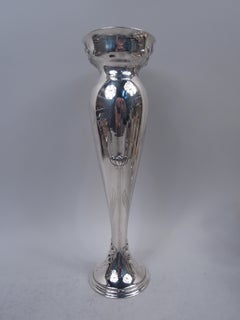 Vaso antico Tiffany in argento sterling stile Art Nouveau da 14 pollici