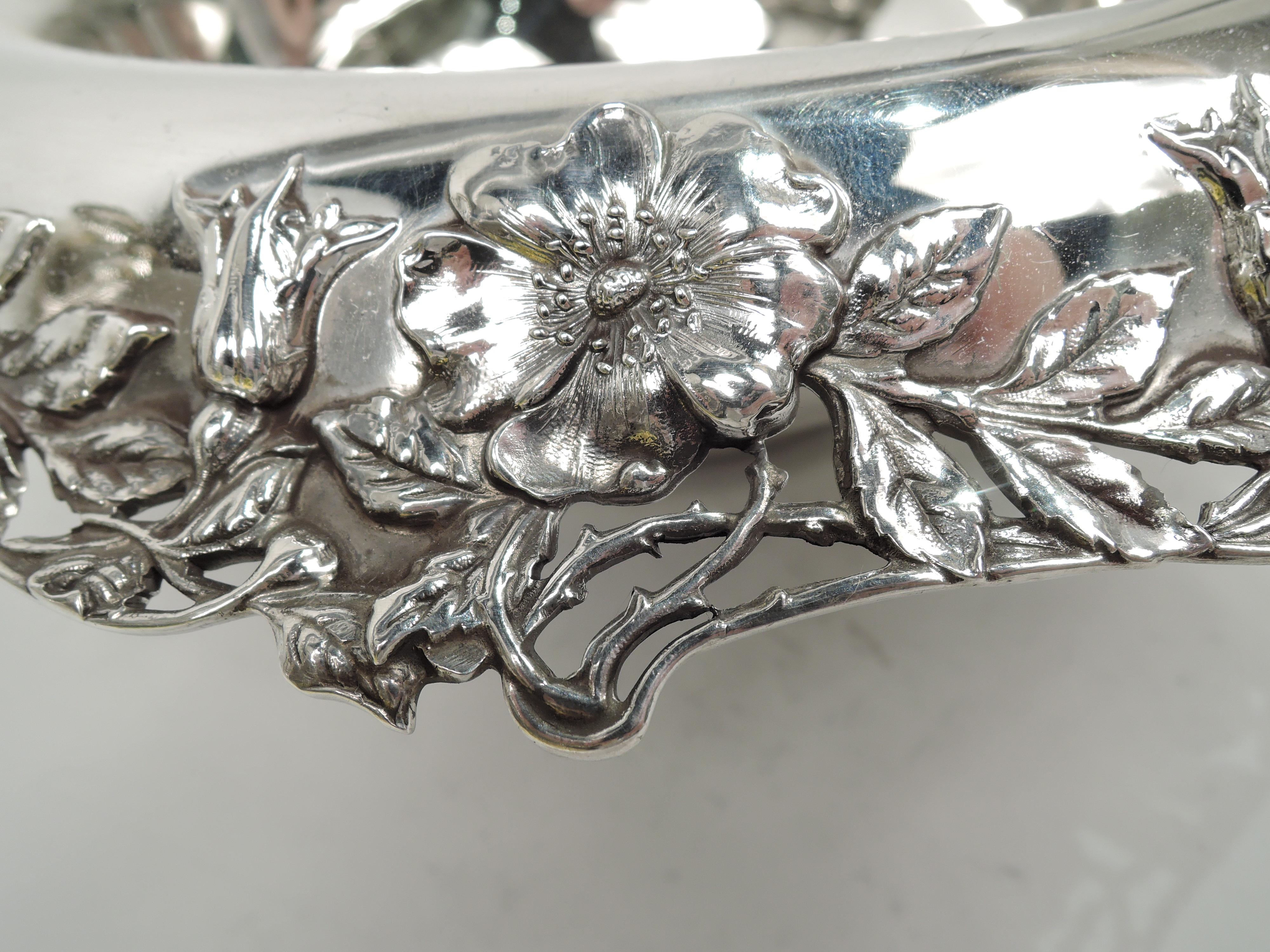 Antique Tiffany & Co. Art Nouveau Sterling Silver Bowl In Excellent Condition In New York, NY