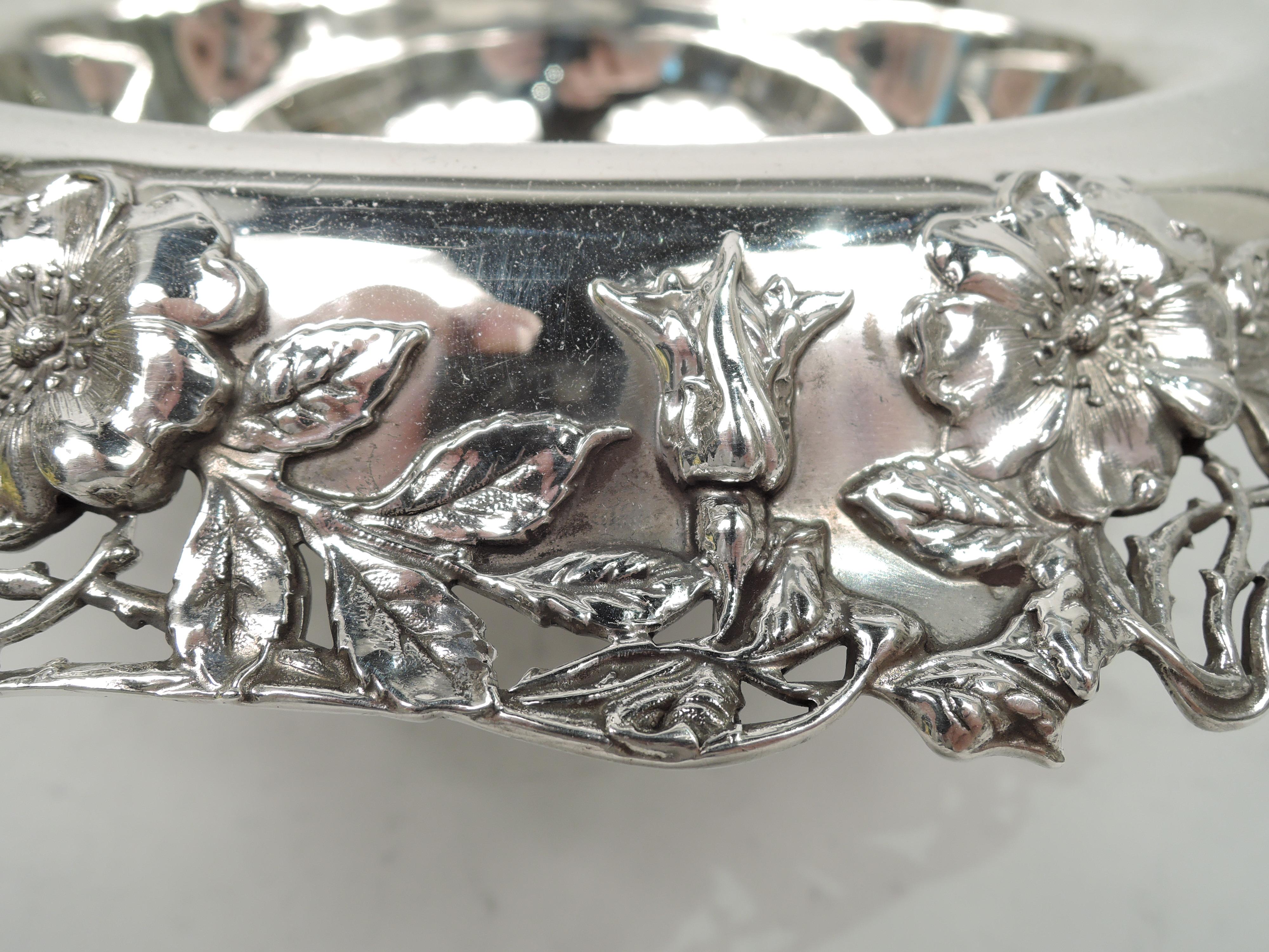 20th Century Antique Tiffany & Co. Art Nouveau Sterling Silver Bowl