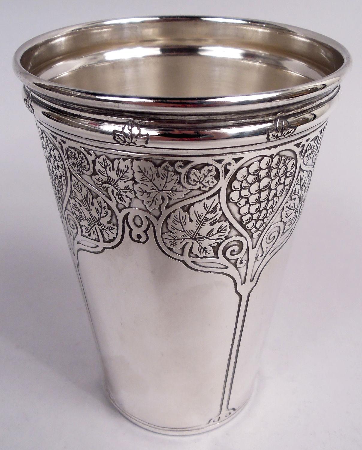 Antique Tiffany Art Nouveau Sterling Silver Cocktail Shaker 3