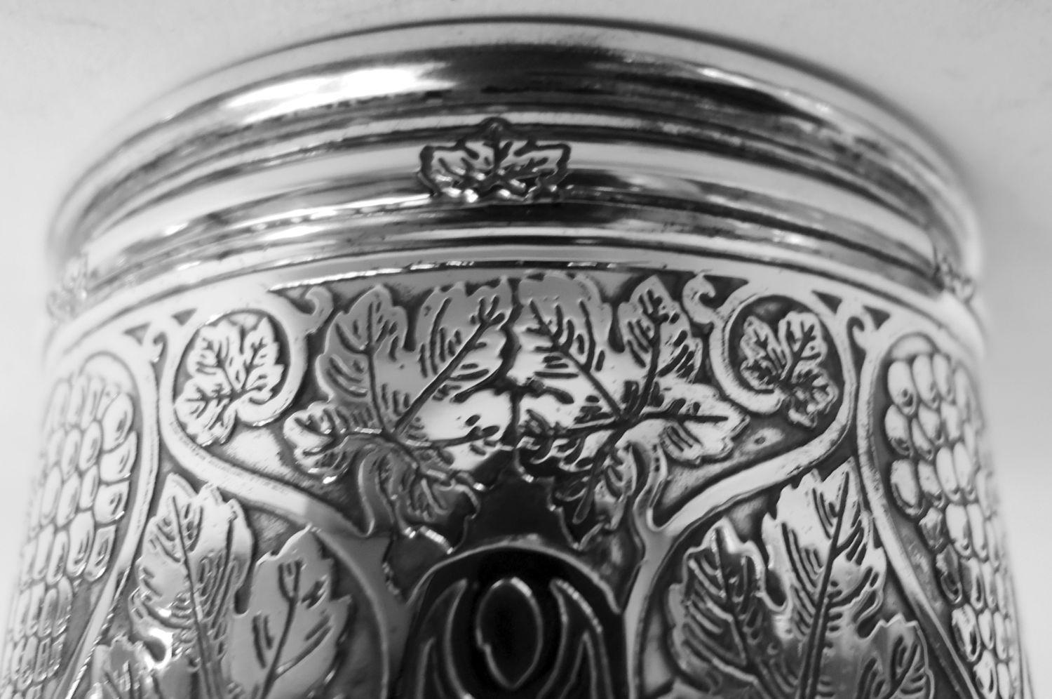 Antique Tiffany Art Nouveau Sterling Silver Cocktail Shaker 4