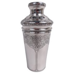 Antique Tiffany Art Nouveau Sterling Silver Cocktail Shaker