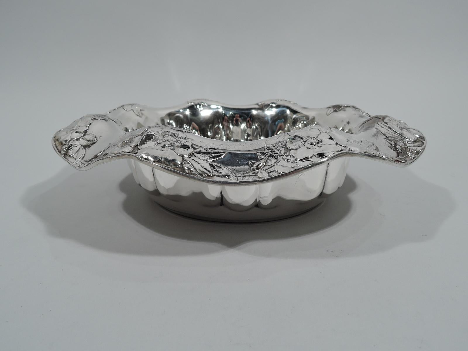 silver flower bowl designs
