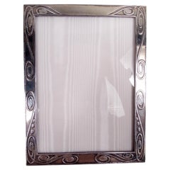 Antiker Jugendstil-Bilderrahmen aus Sterlingsilber von Tiffany