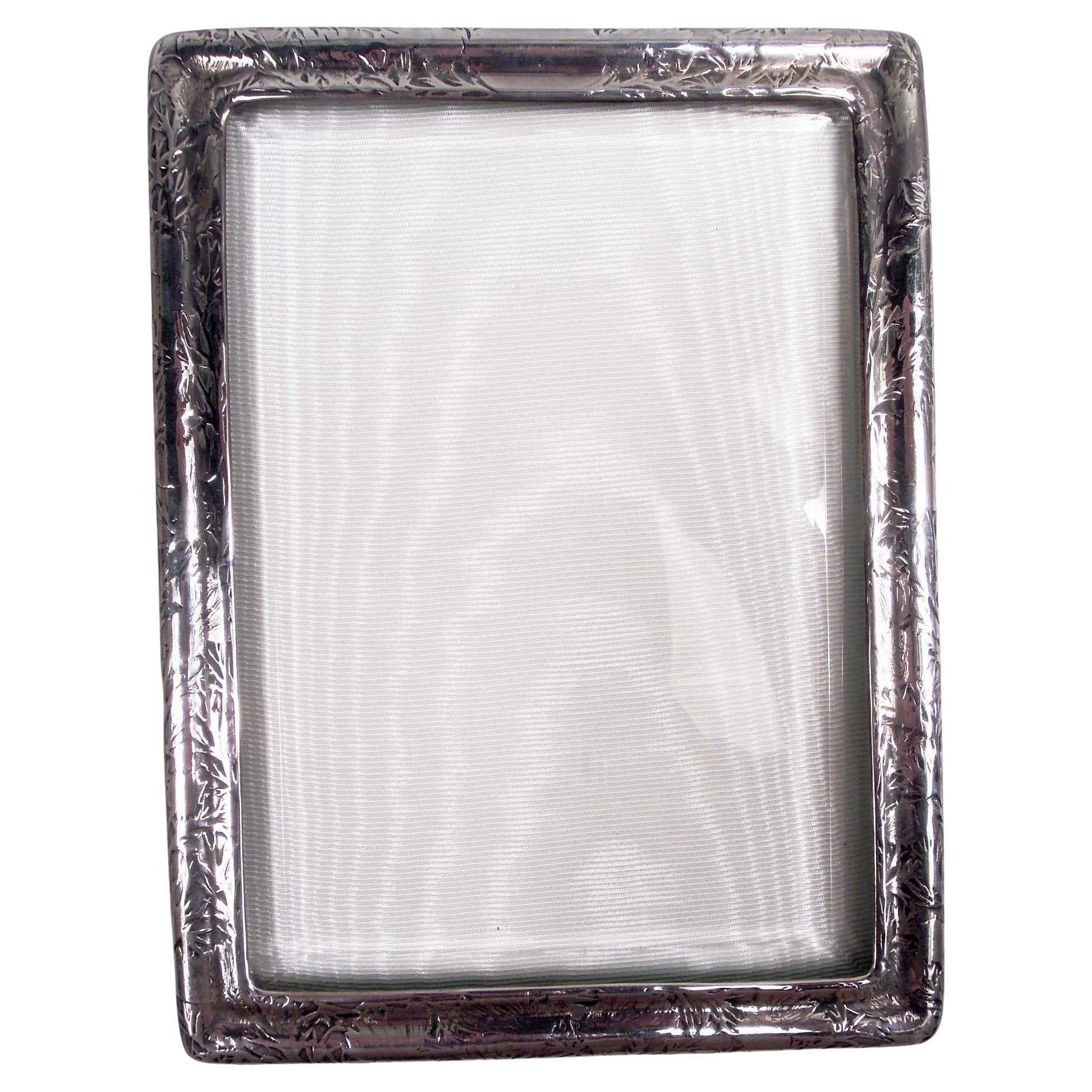 Antique Tiffany Art Nouveau Sterling Silver Picture Frame