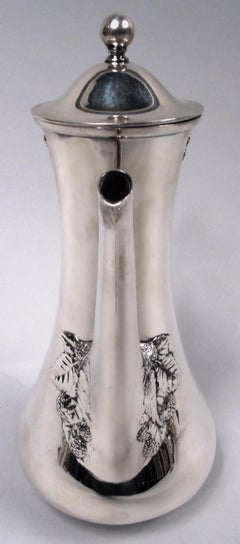 Antique Tiffany Blackberry Sterling Silver Coffeepot