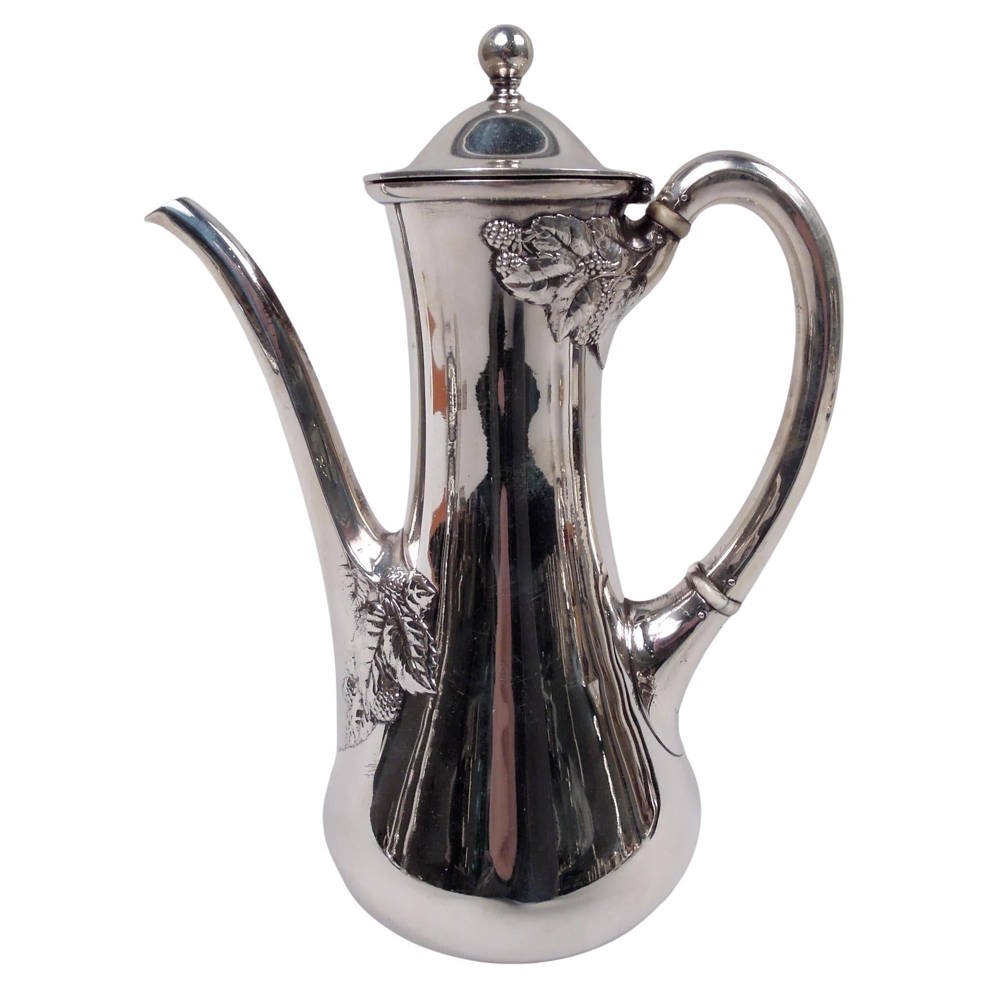 Antique Tiffany Blackberry Sterling Silver Coffeepot
