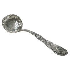 Antique Tiffany Chrysanthemum Sterling Silver Oyster Ladle