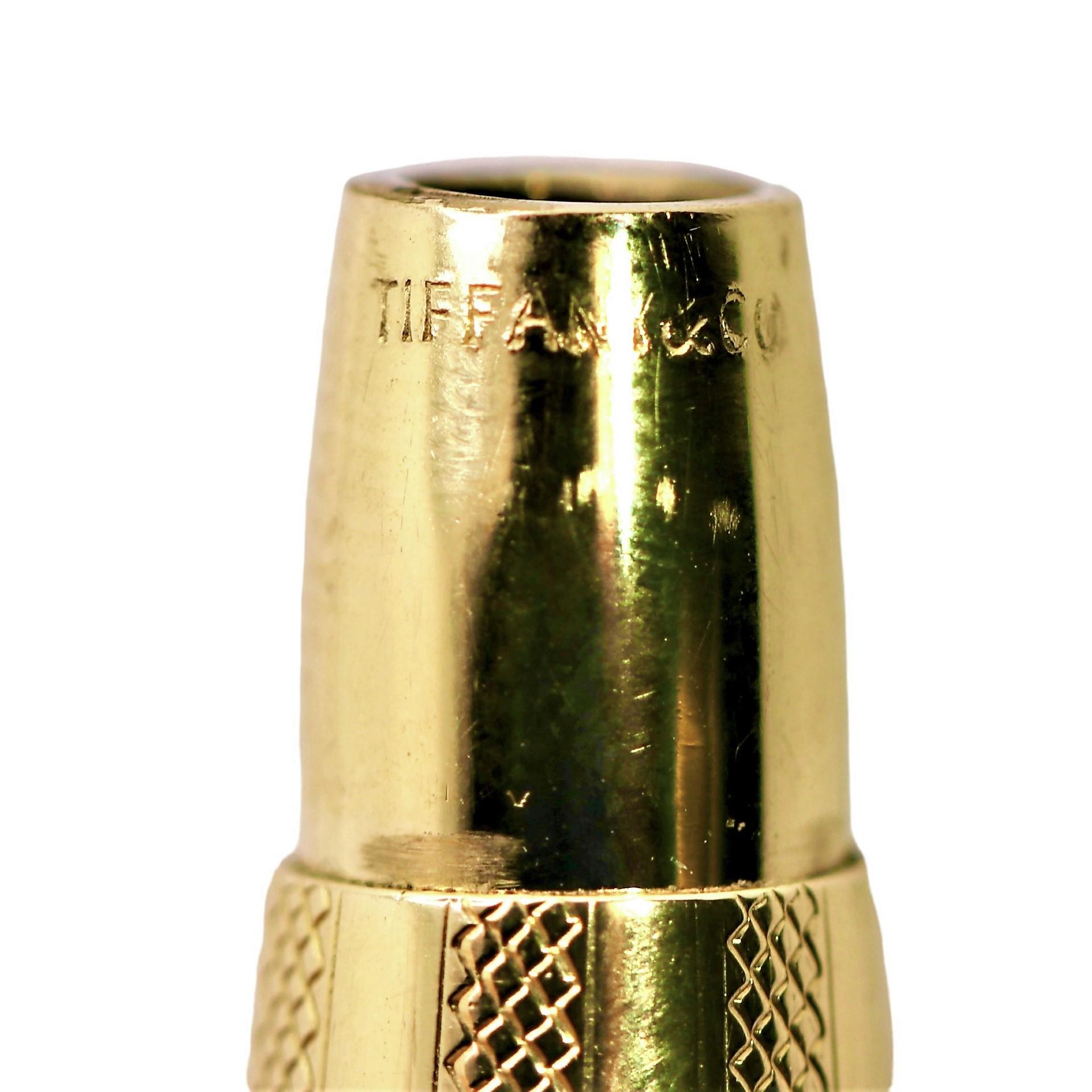 Maquinilla de afeitar de viaje antigua Tiffany & Co. de oro de 18 quilates con estuche y cuchillas Gillette originales 5