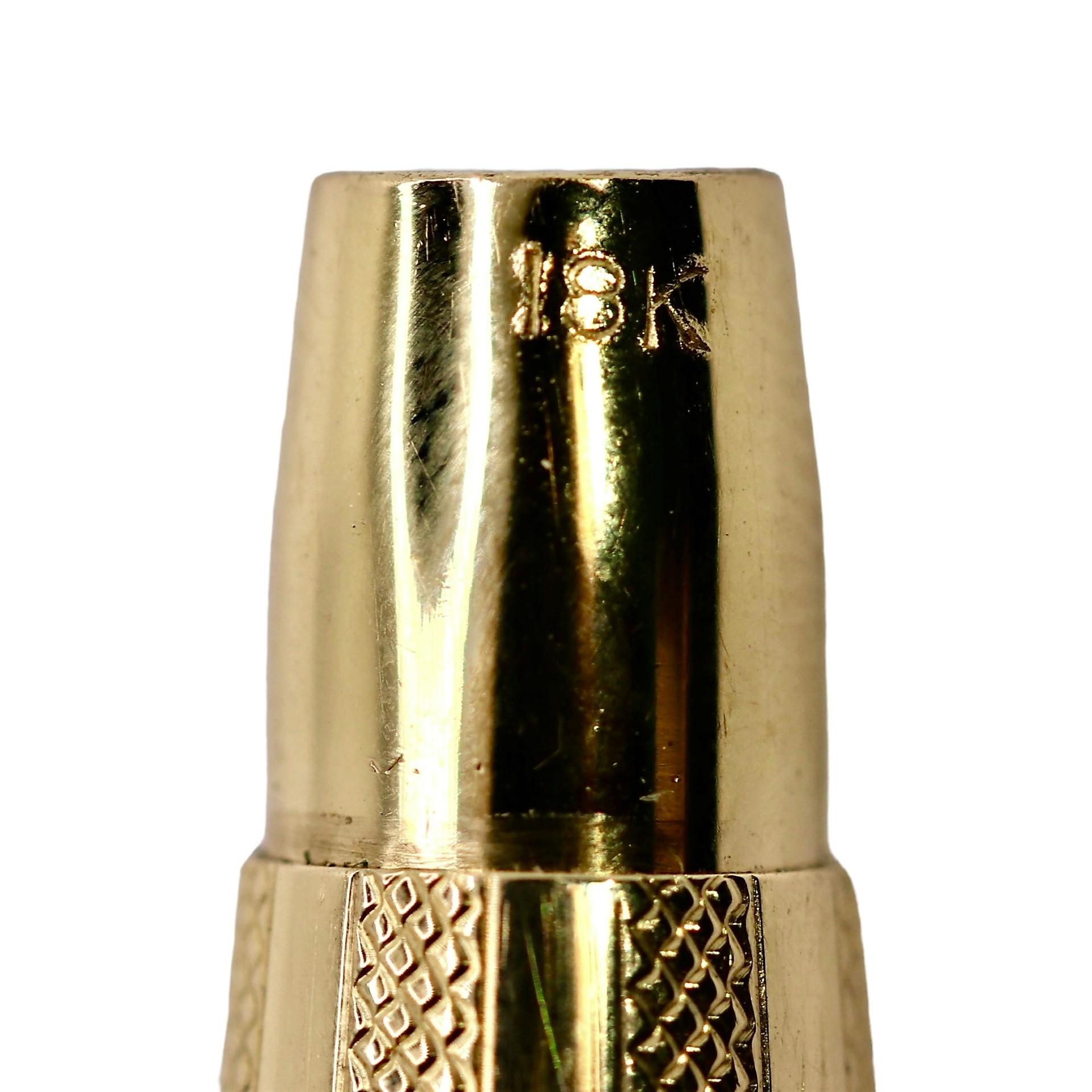  Antique rasoir et étui de voyage Tiffany & Co en or 18 carats avec lames dorées d'origine en vente 6