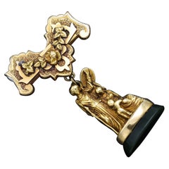 Antico Tiffany & Co. 88 Greene & Greene Greene in oro giallo Uomo Donna Bambino Spilla Dangle