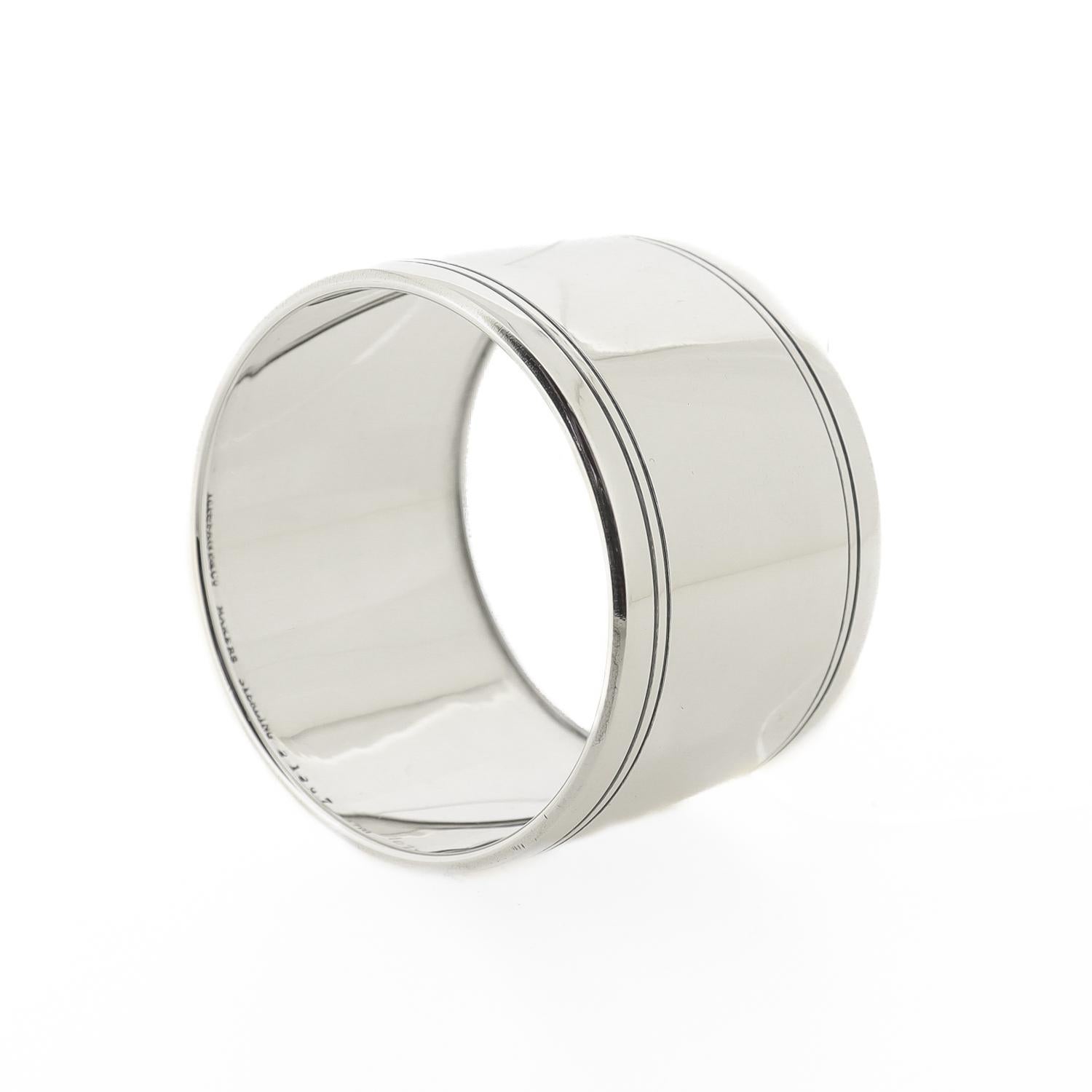 Antique Tiffany & Co. Bague de serviette d'époque Art déco en argent sterling Bon état - En vente à Philadelphia, PA