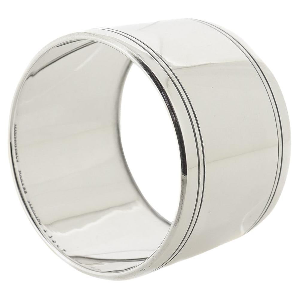 Antique Tiffany & Co. Bague de serviette d'époque Art déco en argent sterling en vente