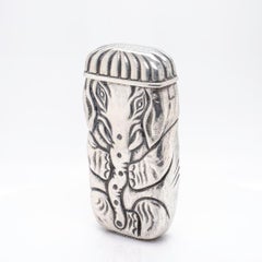 Antique Tiffany & Co. Figural Sterling Silver Elephant Match Safe or Vesta