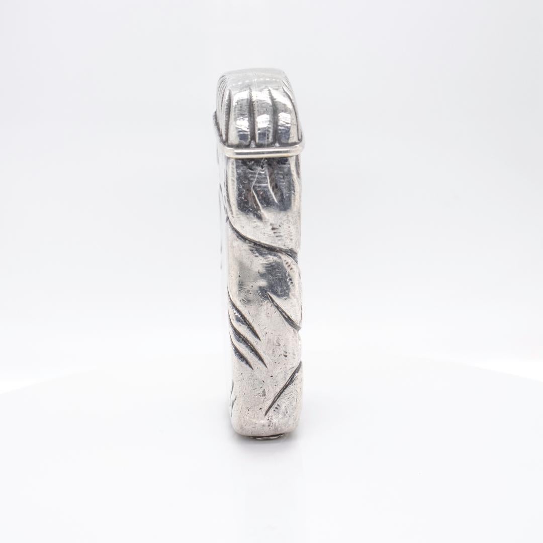 Women's or Men's Antique Tiffany & Co. Figural Sterling Silver Elephant Match Safe or Vesta