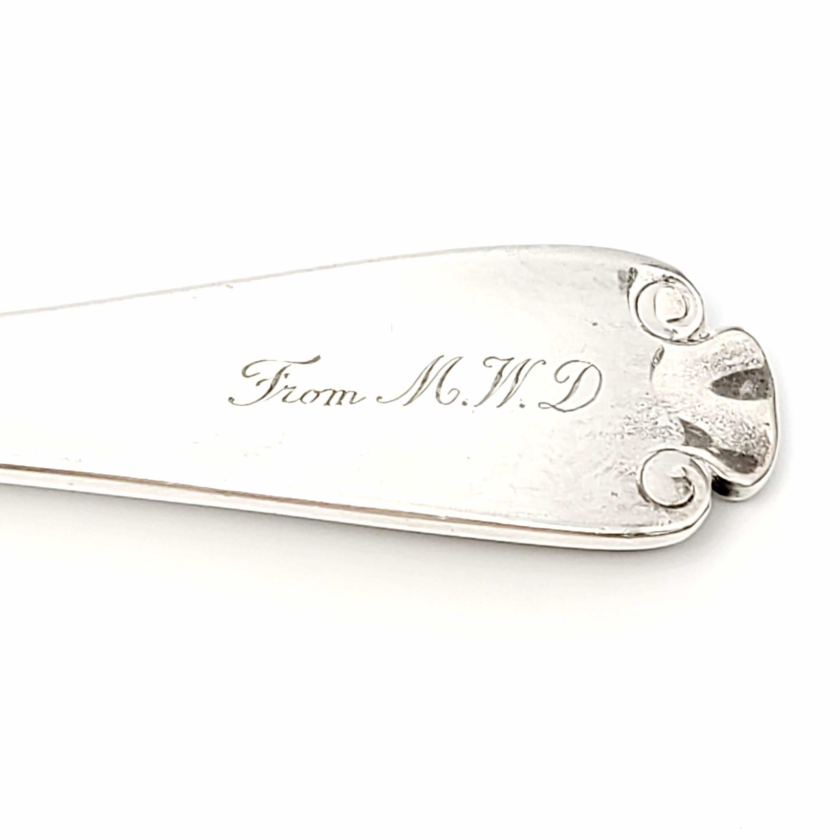 Antico cucchiaio da insalata Tiffany & Co. fiammingo in argento sterling e oro in vendita 3