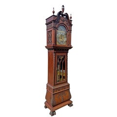 Antique Tiffany & Co. Grandfather Clock Tall Case Clock by Walter Durfee