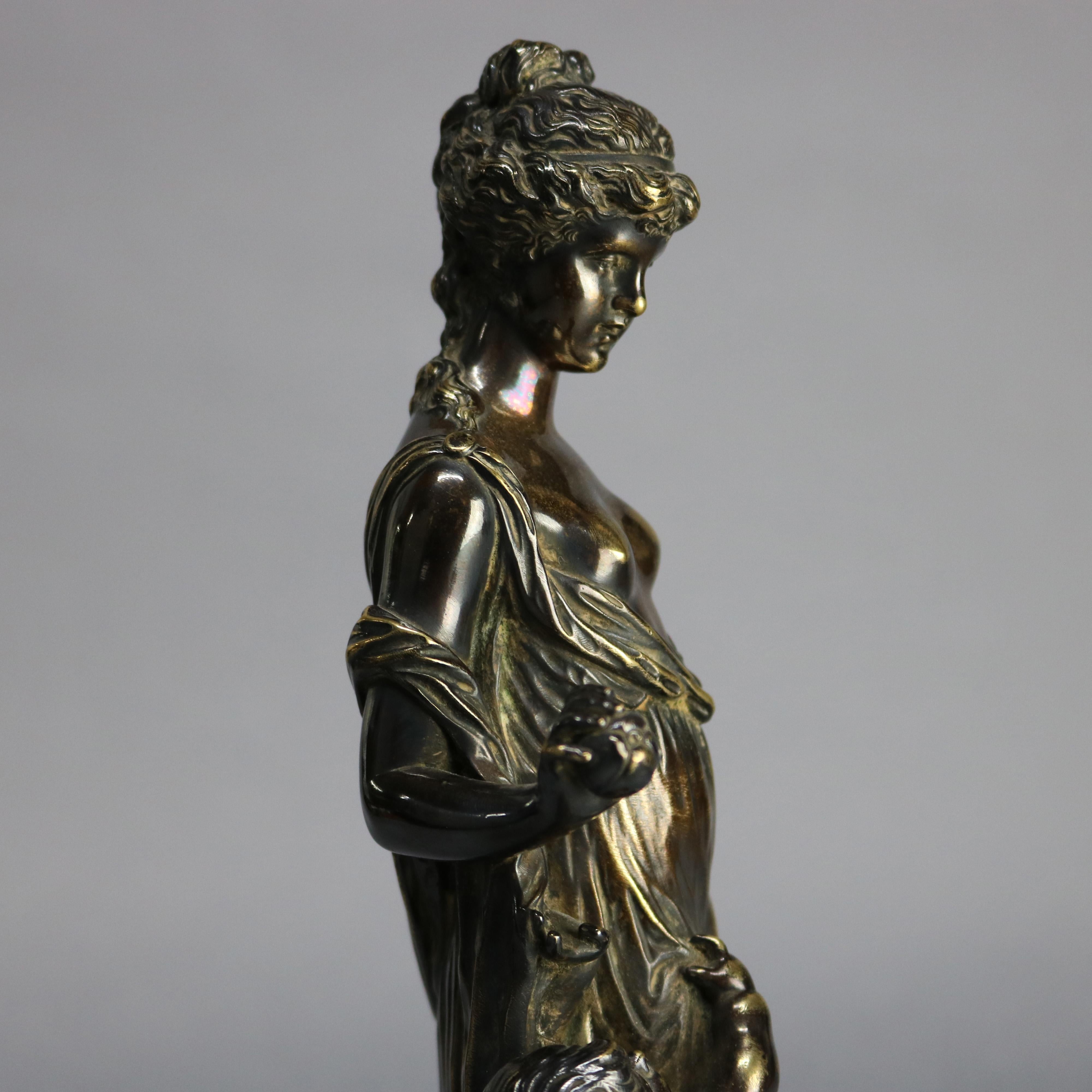 Antique Tiffany & Co. Leon Bertaux Bronze Sculpture of Mother and Children 1