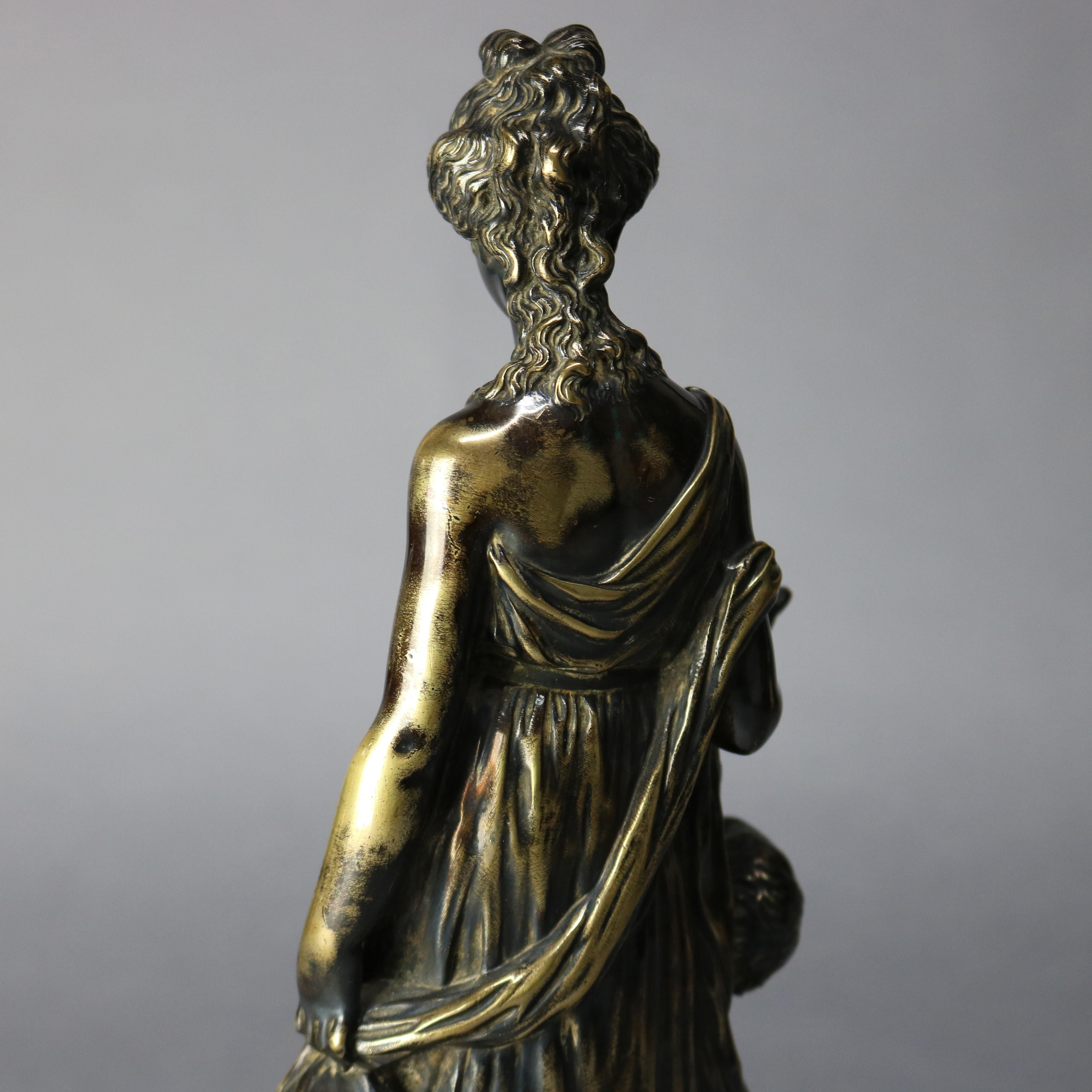 19th Century Antique Tiffany & Co. Leon Bertaux Bronze Sculpture of Mother and Children