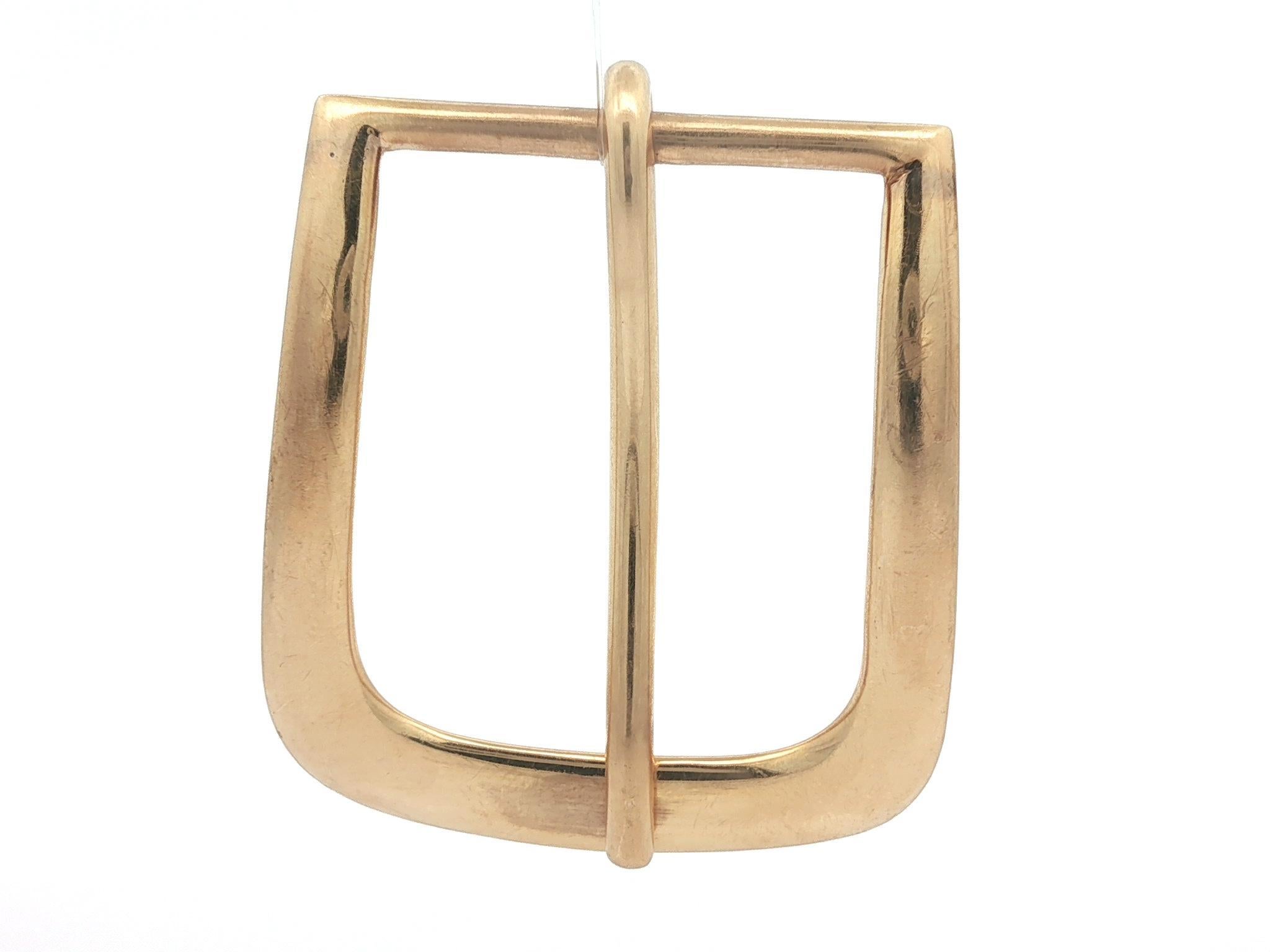 Antique Tiffany & Co. Makers Boucle de ceinture lourde en or jaune 14k massif en vente 6