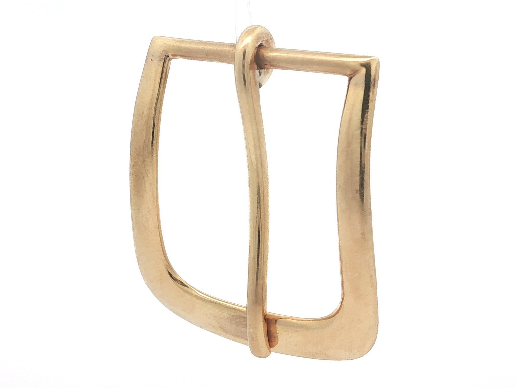 Antique Tiffany & Co. Makers Boucle de ceinture lourde en or jaune 14k massif en vente 7