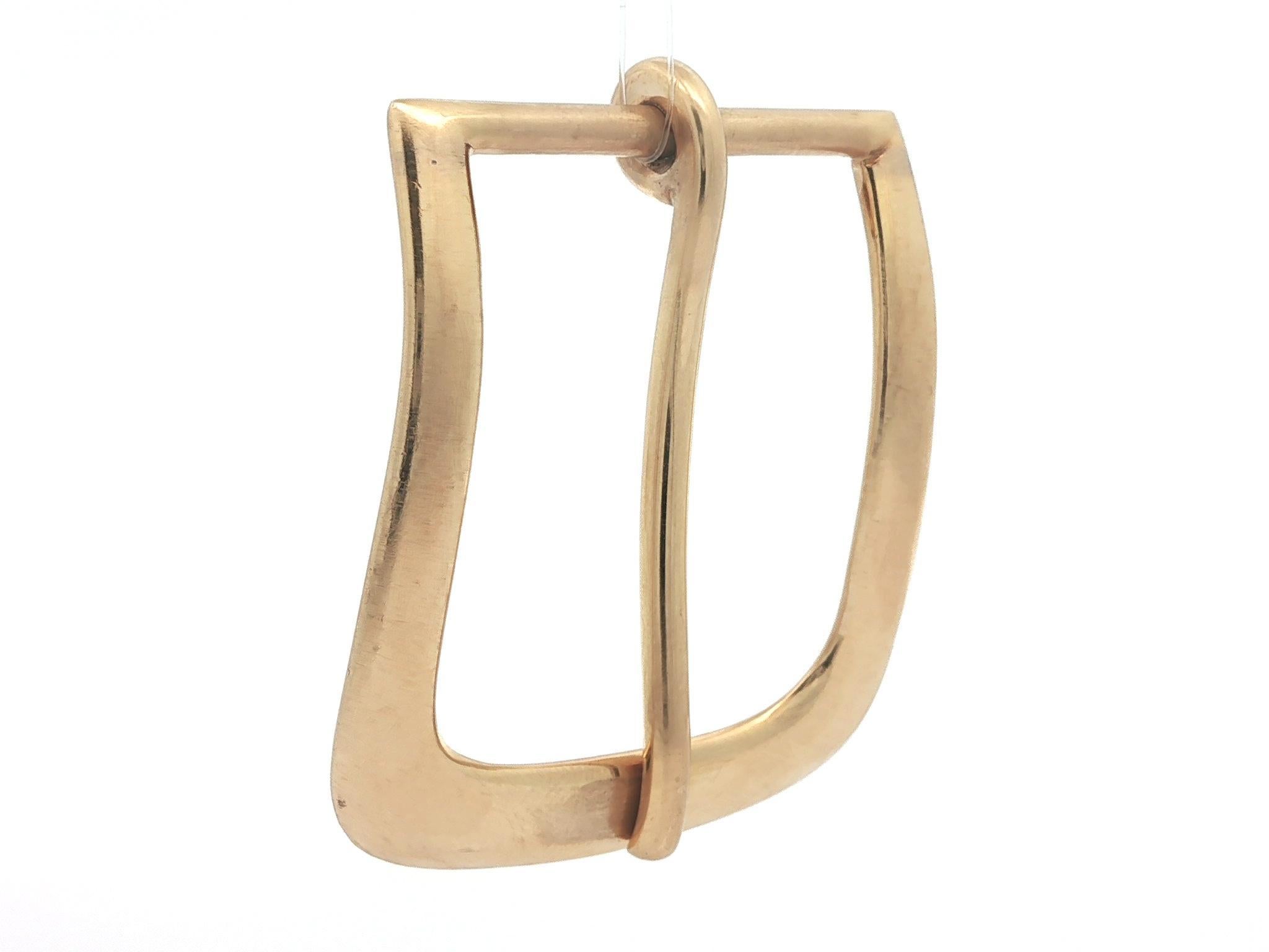 Antique Tiffany & Co. Makers Boucle de ceinture lourde en or jaune 14k massif en vente 8