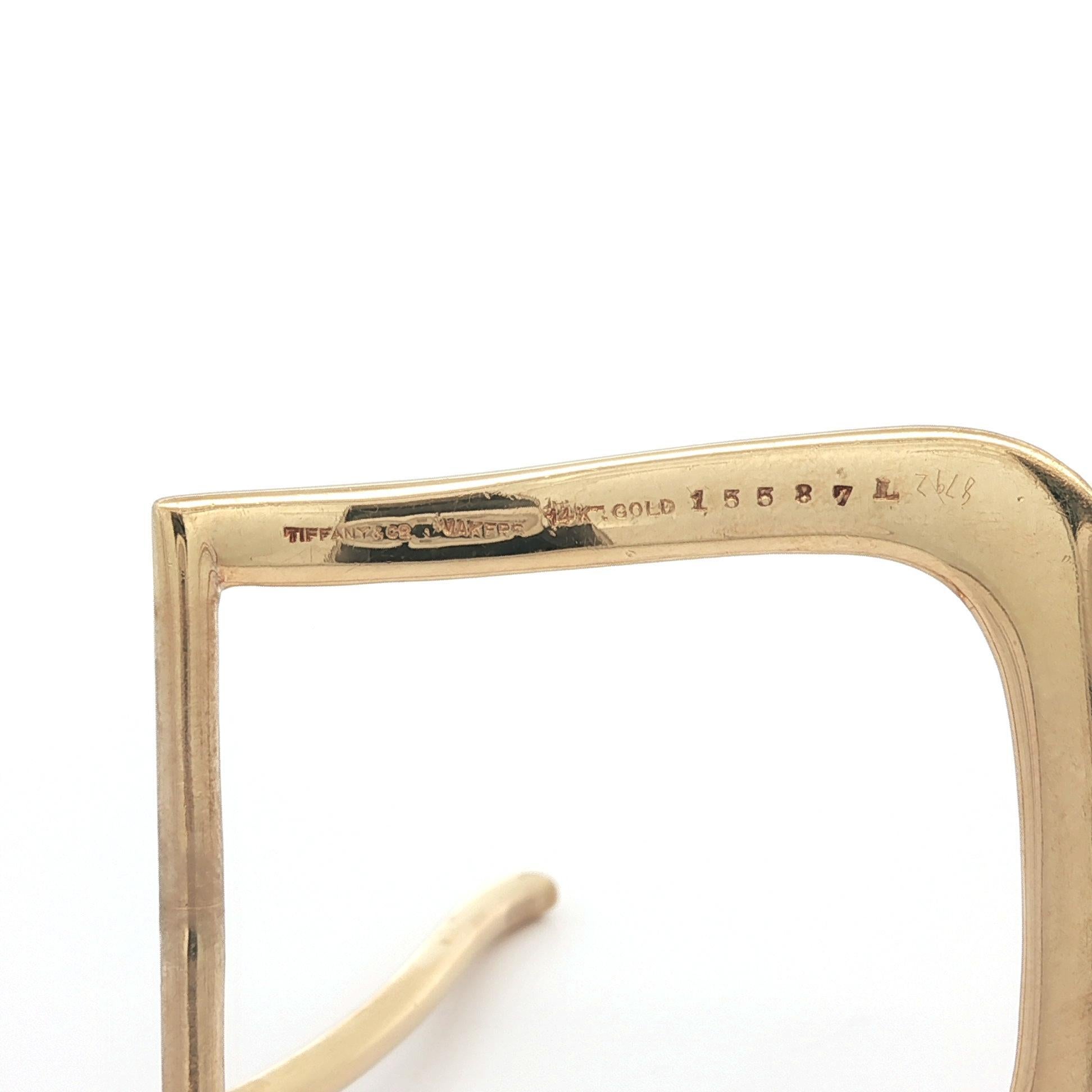 Antique Tiffany & Co. Makers Boucle de ceinture lourde en or jaune 14k massif Bon état - En vente à Montclair, NJ