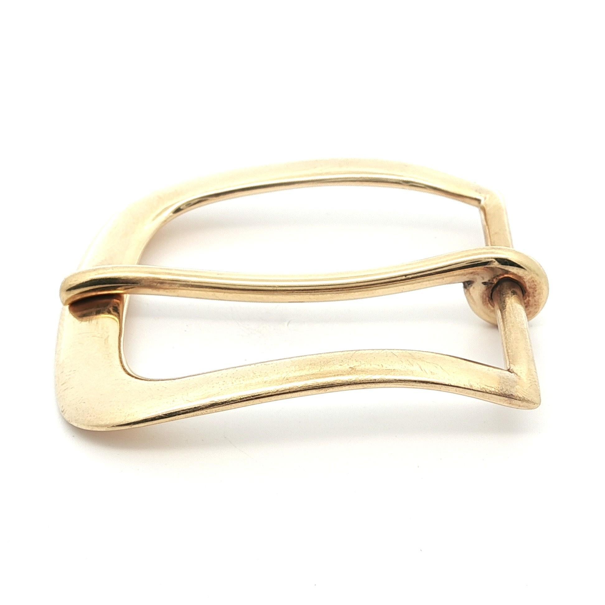 Antique Tiffany & Co. Makers Boucle de ceinture lourde en or jaune 14k massif en vente 2