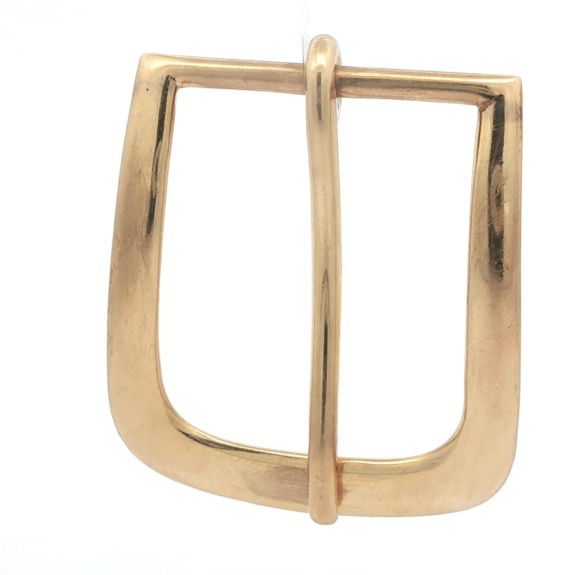 Antique Tiffany & Co. Makers Boucle de ceinture lourde en or jaune 14k massif en vente 5