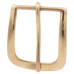 Antique Tiffany & Co. Makers Boucle de ceinture lourde en or jaune 14k massif