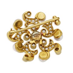 Antique Tiffany & Co. Natural Pearl and Diamond Brooch