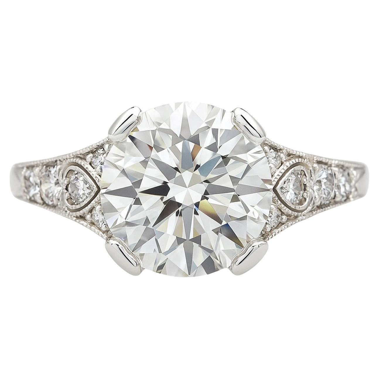 Antico Tiffany 
Co. Anello di fidanzamento in platino con diamante Old Cut