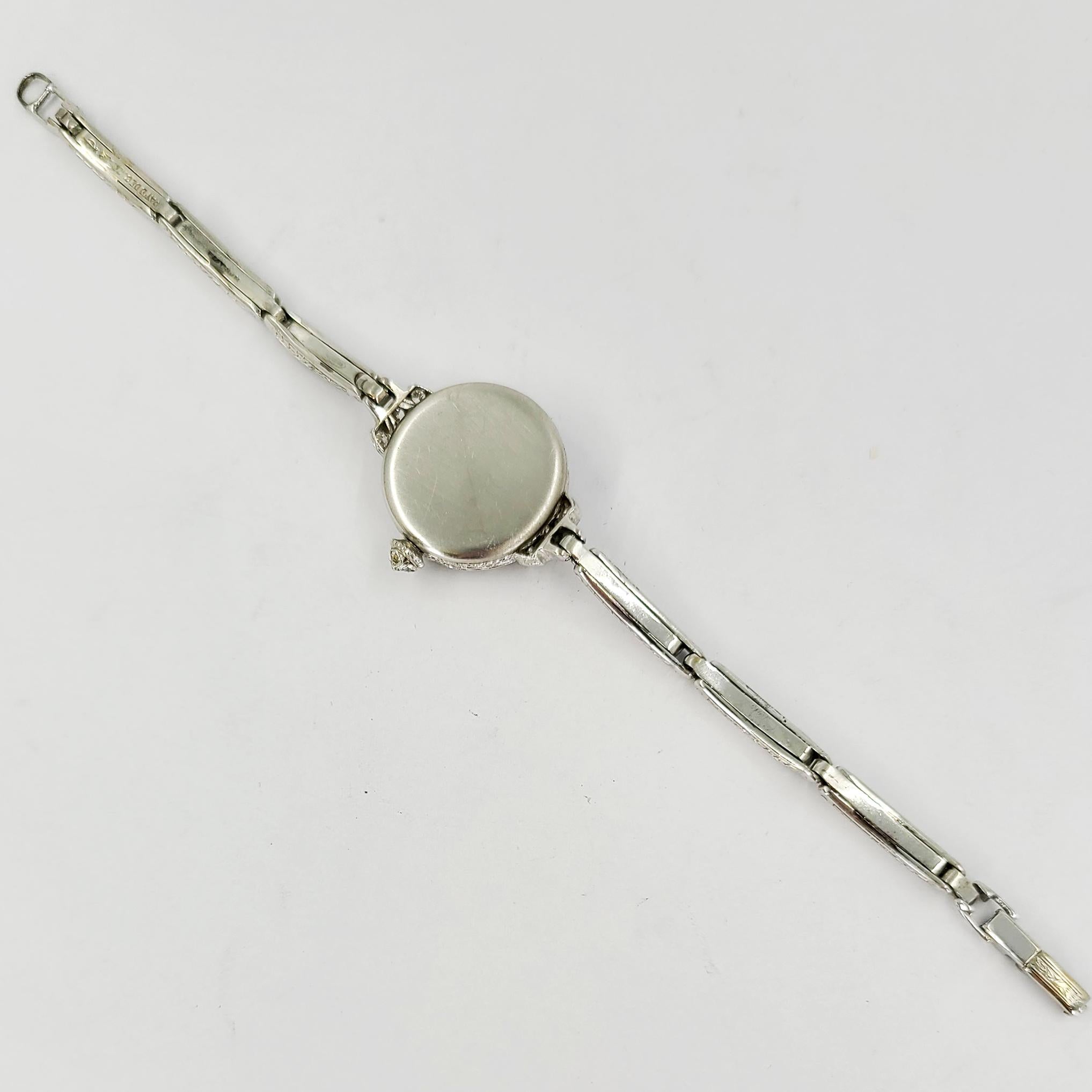 Antique Tiffany & Co. Platinum Ladies Wristwatch In Fair Condition In Coral Gables, FL
