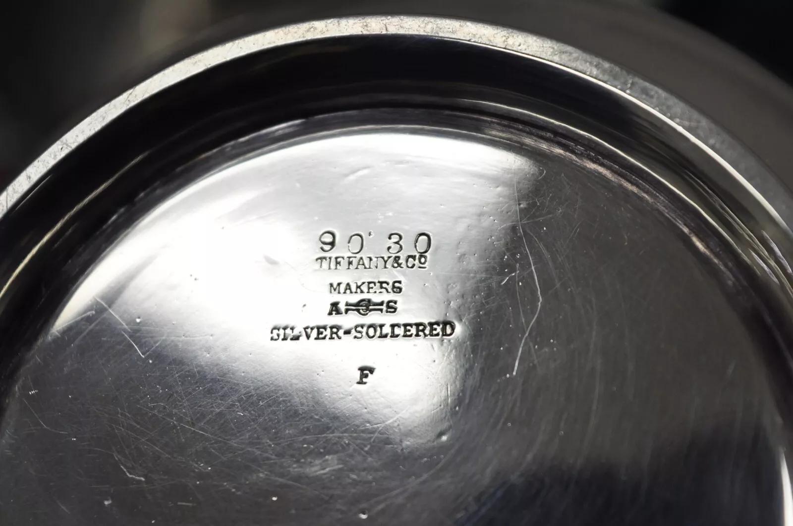 Antiguo Plato para Queso y Mantequilla Tiffany & Co. con Soldadura de Plata 90-30 en venta 2