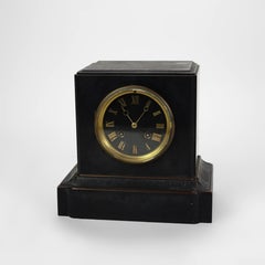 Antique Tiffany & Co. Slate Mantle Clock Signed 19thC